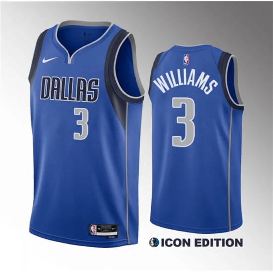 Men Dallas Mavericks 3 Grant Williams Blue Icon Edition Stitched Basketball Jersey Men Dallas Mavericks 3 Grant Williams Blue Icon Edition Stitched Basketball Jersey