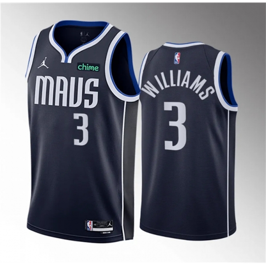 Men Dallas Mavericks 3 Grant Williams Navy Statement Edition Stitched Basketball Jersey Men Dallas Mavericks 3 Grant Williams Navy Statement Edition Stitched Basketball Jersey
