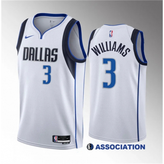 Men Dallas Mavericks 3 Grant Williams White Association Edition Stitched Basketball Jersey Men Dallas Mavericks 3 Grant Williams White Association Edition Stitched Basketball Jersey