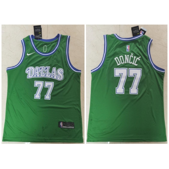 Men Dallas Mavericks 77 Luka Doncic Green Nike Swingman Jersey Men Dallas Mavericks 77 Luka Doncic Green Nike Swingman Jersey
