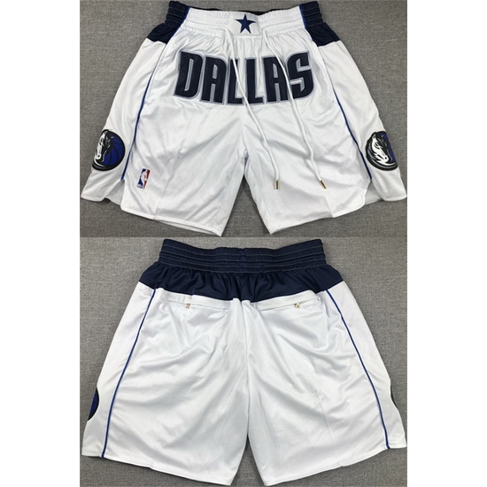 Men Dallas Mavericks White Shorts 28Run Small 29 Men Dallas Mavericks White Shorts 28Run Small 29