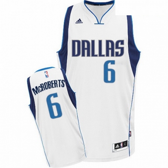 Mens Adidas Dallas Mavericks 6 Josh McRoberts Swingman White Home NBA Jersey Mens Adidas Dallas Mavericks 6 Josh McRoberts Swingman White Home NBA Jersey