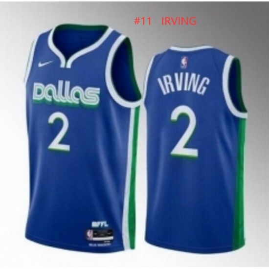 Men's Dallas Mavericks #11 Kyrie Irving Blue City Edition Stitched Basketball Jersey Men's Dallas Mavericks #11 Kyrie Irving Blue City Edition Stitched Basketball Jersey