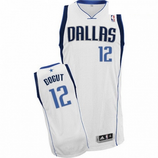 Mens Dallas Mavericks 12 Andrew Bogut NBA White Home Jersey Mens Dallas Mavericks 12 Andrew Bogut NBA White Home Jersey
