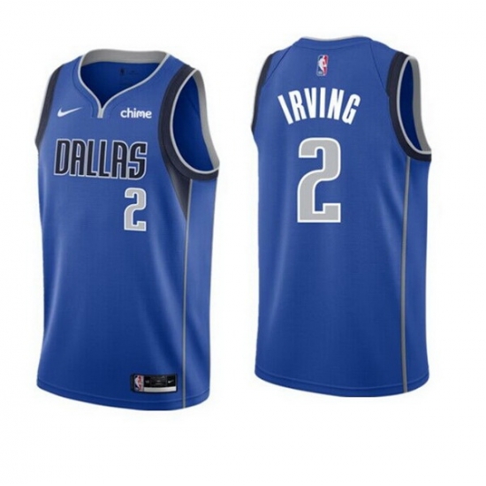 Men's Dallas Mavericks #2 Kyrie Irving Blue Icon Edition Stitched Basketball Jersey Men's Dallas Mavericks #2 Kyrie Irving Blue Icon Edition Stitched Basketball Jersey