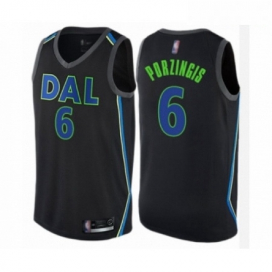 Mens Dallas Mavericks 6 Kristaps Porzingis Authentic Black Basketball Jersey City Edition Mens Dallas Mavericks 6 Kristaps Porzingis Authentic Black Basketball Jersey City Edition