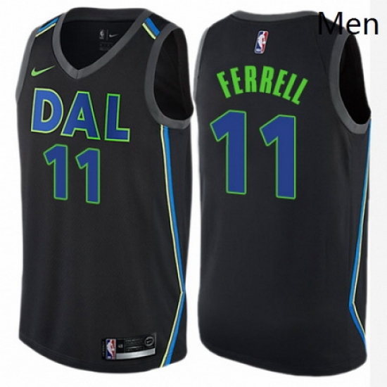 Mens Nike Dallas Mavericks 11 Yogi Ferrell Authentic Black NBA Jersey City Edition Mens Nike Dallas Mavericks 11 Yogi Ferrell Authentic Black NBA Jersey City Edition