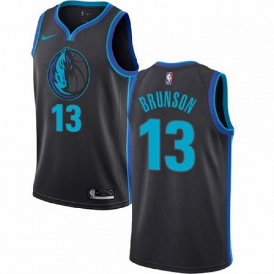 Mens Nike Dallas Mavericks 13 Jalen Brunson Swingman Charcoal NBA Jersey City Edition Mens Nike Dallas Mavericks 13 Jalen Brunson Swingman Charcoal NBA Jersey City Edition