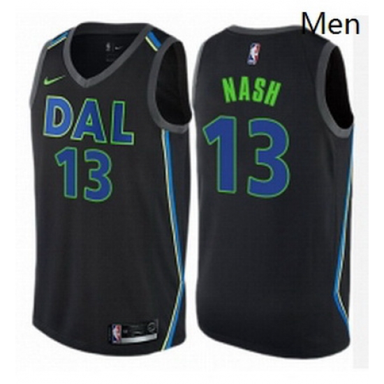 Mens Nike Dallas Mavericks 13 Steve Nash Swingman Black NBA Jersey City Edition Mens Nike Dallas Mavericks 13 Steve Nash Swingman Black NBA Jersey City Edition
