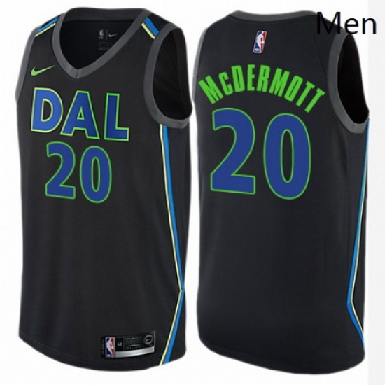 Mens Nike Dallas Mavericks 20 Doug McDermott Authentic Black NBA Jersey City Edition Mens Nike Dallas Mavericks 20 Doug McDermott Authentic Black NBA Jersey City Edition