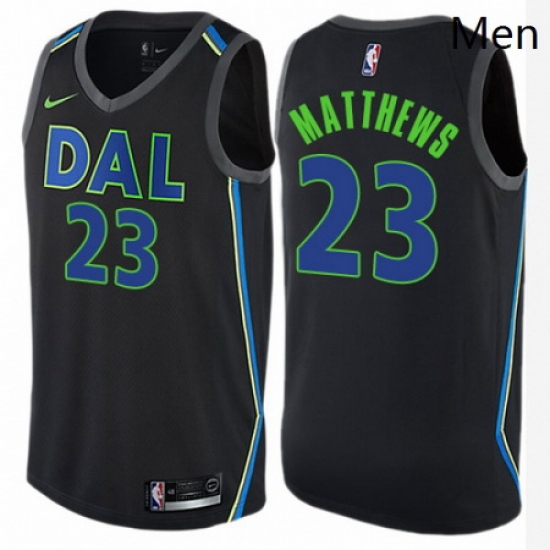 Mens Nike Dallas Mavericks 23 Wesley Matthews Authentic Black NBA Jersey City Edition Mens Nike Dallas Mavericks 23 Wesley Matthews Authentic Black NBA Jersey City Edition