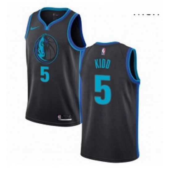 Mens Nike Dallas Mavericks 5 Jason Kidd Swingman Charcoal NBA Jersey City Edition Mens Nike Dallas Mavericks 5 Jason Kidd Swingman Charcoal NBA Jersey City Edition