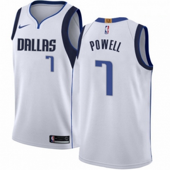 Mens Nike Dallas Mavericks 7 Dwight Powell Swingman White NBA Jersey Association Edition Mens Nike Dallas Mavericks 7 Dwight Powell Swingman White NBA Jersey Association Edition