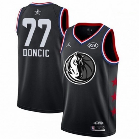 Mens Nike Dallas Mavericks 77 Luka Doncic Black Basketball Jordan Swingman 2019 All Star Game Jersey Mens Nike Dallas Mavericks 77 Luka Doncic Black Basketball Jordan Swingman 2019 All Star Game Jersey