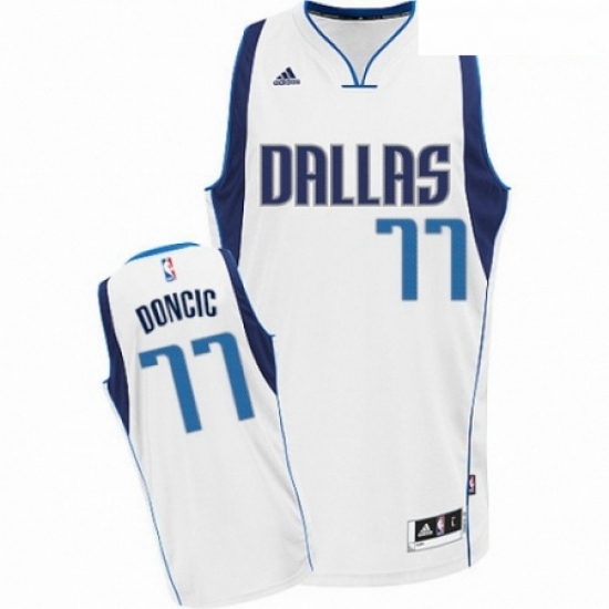 Mens Nike Dallas Mavericks 77 Luka Doncic Swingman White Home NBA Jersey Association Edition Mens Nike Dallas Mavericks 77 Luka Doncic Swingman White Home NBA Jersey Association Edition