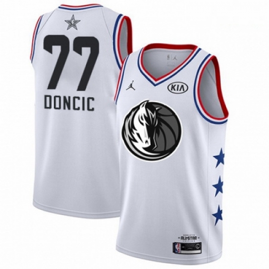 Mens Nike Dallas Mavericks 77 Luka Doncic White Basketball Jordan Swingman 2019 All Star Game Jersey Mens Nike Dallas Mavericks 77 Luka Doncic White Basketball Jordan Swingman 2019 All Star Game Jersey