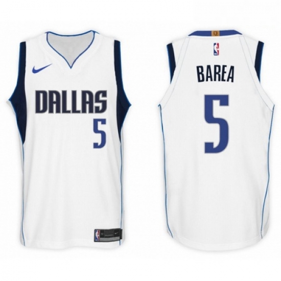 Nike NBA Dallas Mavericks 5 J J Barea Jersey 2017 18 New Season White Jers Nike NBA Dallas Mavericks 5 J J Barea Jersey 2017 18 New Season White Jers