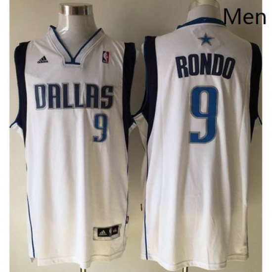 Revolution 30 Mavericks 9 Rajon Rondo White Stitched NBA Jersey Revolution 30 Mavericks 9 Rajon Rondo White Stitched NBA Jersey