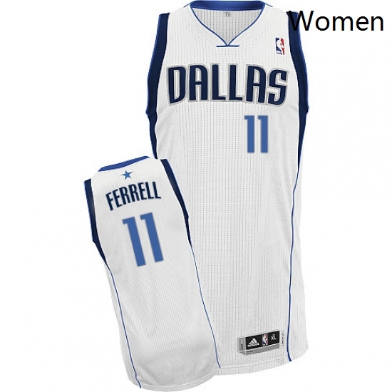 Womens Adidas Dallas Mavericks 11 Yogi Ferrell Authentic White Home NBA Jersey Womens Adidas Dallas Mavericks 11 Yogi Ferrell Authentic White Home NBA Jersey