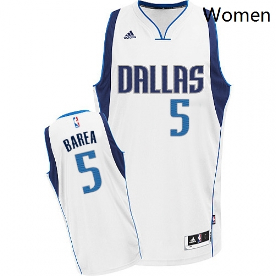 Womens Adidas Dallas Mavericks 5 Jose Juan Barea Swingman White Home NBA Jersey Womens Adidas Dallas Mavericks 5 Jose Juan Barea Swingman White Home NBA Jersey