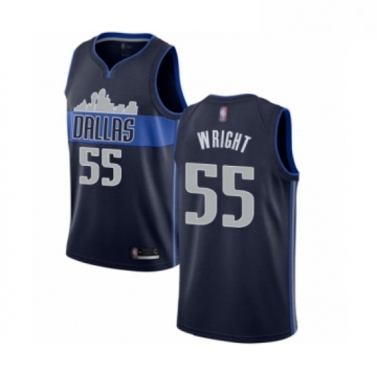 Womens Dallas Mavericks 55 Delon Wright Swingman Navy Blue Basketball Jersey Statement Edition Womens Dallas Mavericks 55 Delon Wright Swingman Navy Blue Basketball Jersey Statement Edition