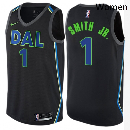 Womens Nike Dallas Mavericks 1 Dennis Smith Jr Swingman Black NBA Jersey City Edition Womens Nike Dallas Mavericks 1 Dennis Smith Jr Swingman Black NBA Jersey City Edition