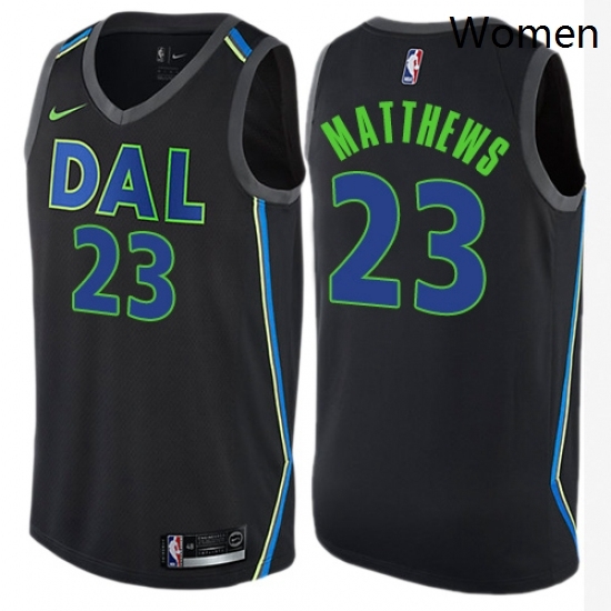 Womens Nike Dallas Mavericks 23 Wesley Matthews Swingman Black NBA Jersey City Edition Womens Nike Dallas Mavericks 23 Wesley Matthews Swingman Black NBA Jersey City Edition