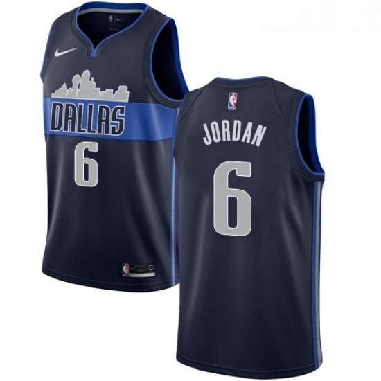 Womens Nike Dallas Mavericks 6 DeAndre Jordan Swingman Navy Blue NBA Jersey Statement Edition Womens Nike Dallas Mavericks 6 DeAndre Jordan Swingman Navy Blue NBA Jersey Statement Edition