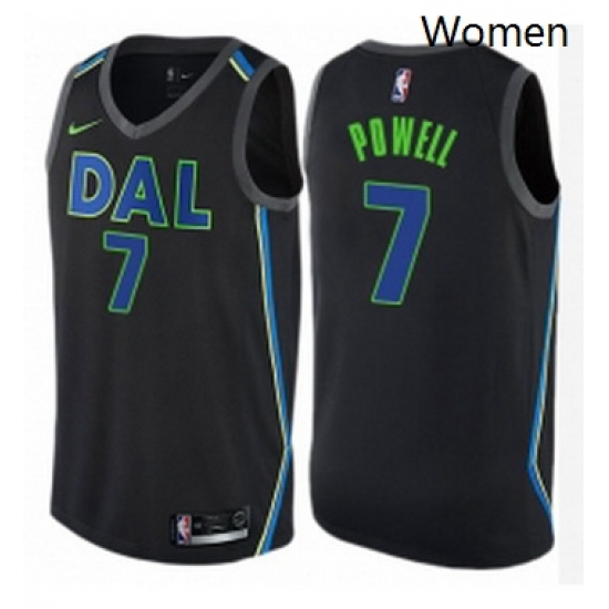 Womens Nike Dallas Mavericks 7 Dwight Powell Swingman Black NBA Jersey City Edition Womens Nike Dallas Mavericks 7 Dwight Powell Swingman Black NBA Jersey City Edition