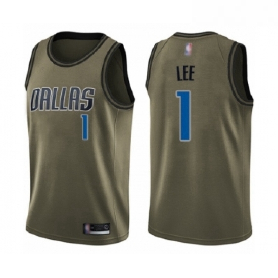 Youth Dallas Mavericks 1 Courtney Lee Swingman Green Salute to Service Basketball Jersey Youth Dallas Mavericks 1 Courtney Lee Swingman Green Salute to Service Basketball Jersey