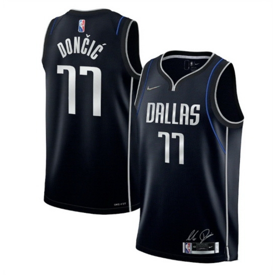 Youth Dallas Mavericks 77 Luka Doncic Navy 75th Anniversary Stitched Basketball Jersey Youth Dallas Mavericks 77 Luka Doncic Navy 75th Anniversary Stitched Basketball Jersey