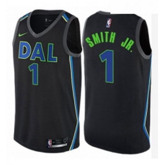 Youth Nike Dallas Mavericks 1 Dennis Smith Jr Swingman Black NBA Jersey City Edition Youth Nike Dallas Mavericks 1 Dennis Smith Jr Swingman Black NBA Jersey City Edition