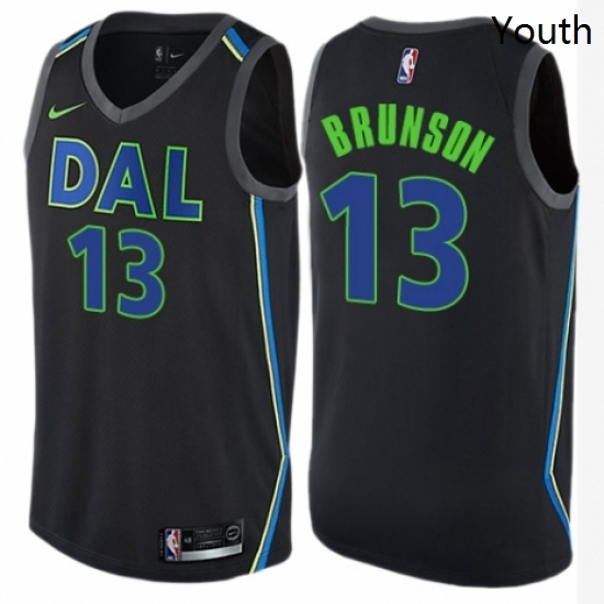 Youth Nike Dallas Mavericks 13 Jalen Brunson Swingman Black NBA Jersey City Edition Youth Nike Dallas Mavericks 13 Jalen Brunson Swingman Black NBA Jersey City Edition