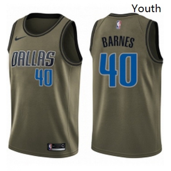 Youth Nike Dallas Mavericks 40 Harrison Barnes Swingman Green Salute to Service NBA Jersey Youth Nike Dallas Mavericks 40 Harrison Barnes Swingman Green Salute to Service NBA Jersey