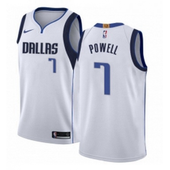 Youth Nike Dallas Mavericks 7 Dwight Powell Swingman White NBA Jersey Association Edition Youth Nike Dallas Mavericks 7 Dwight Powell Swingman White NBA Jersey Association Edition