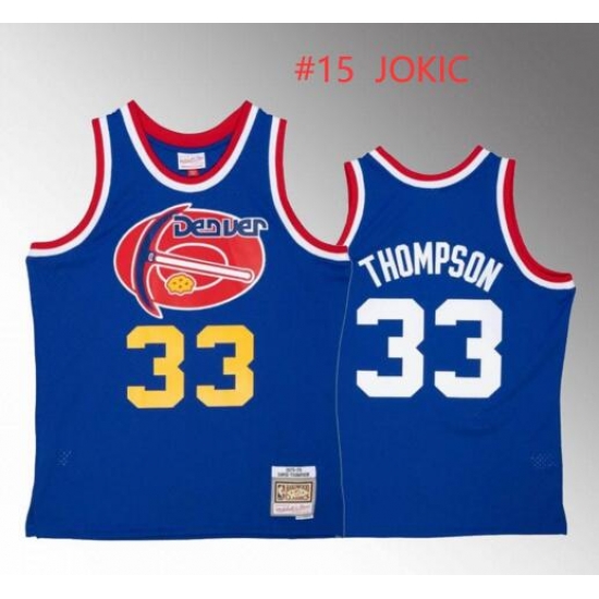Men Denver #15 Jokic Throwback Jersey Men Denver #15 Jokic Throwback Jersey