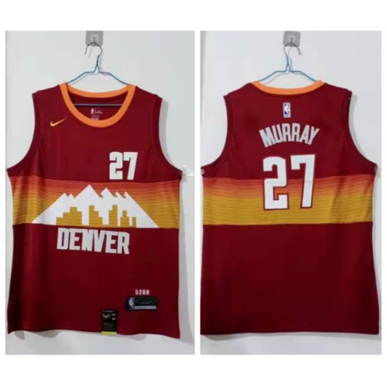 Men Denver Nuggets 27 Jamal Murray Red 2020 21 City Edition Nike Swingman Jersey Men Denver Nuggets 27 Jamal Murray Red 2020 21 City Edition Nike Swingman Jersey