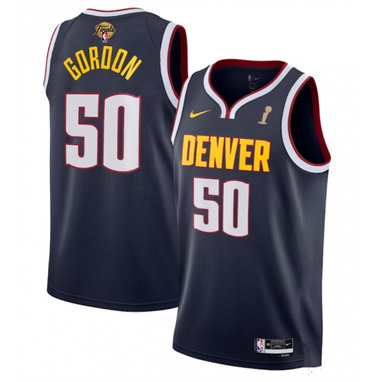 Men Denver Nuggets 50 Aaron Gordon Navy 2023 Finals Champions Icon EditionStitched Basketball Jersey Men Denver Nuggets 50 Aaron Gordon Navy 2023 Finals Champions Icon EditionStitched Basketball Jersey