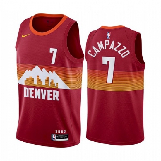 Men Denver Nuggets Facundo Campazzo Red 2021 New Jersey Men Denver Nuggets Facundo Campazzo Red 2021 New Jersey