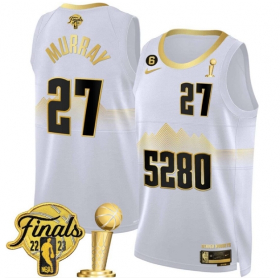 Men Denver Nuggets Jamal Murray 2023 Finals and Champions Patch Jersey Men Denver Nuggets Jamal Murray 2023 Finals and Champions Patch Jersey