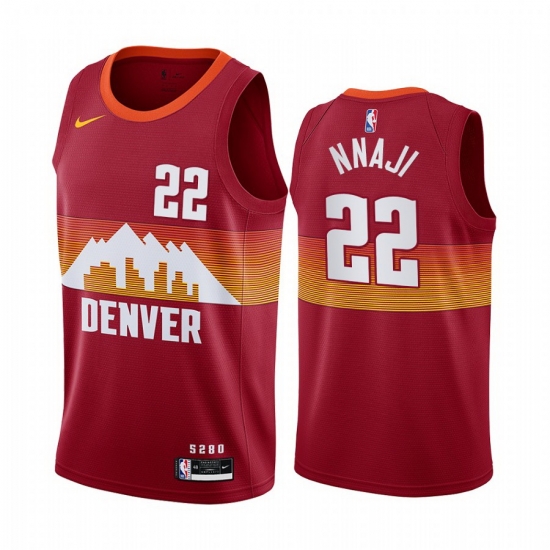 Men Nike Denver Nuggets 22 Zeke Nnaji Red NBA Swingman 2020 21 City Edition Jersey Men Nike Denver Nuggets 22 Zeke Nnaji Red NBA Swingman 2020 21 City Edition Jersey