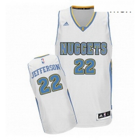 Mens Adidas Denver Nuggets 22 Richard Jefferson Swingman White Home NBA Jersey Mens Adidas Denver Nuggets 22 Richard Jefferson Swingman White Home NBA Jersey