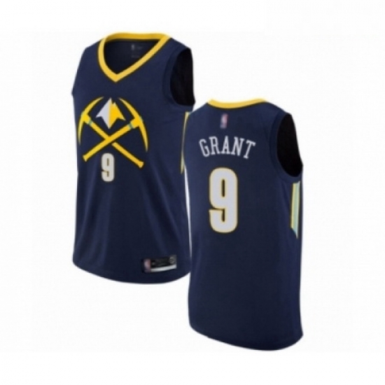 Mens Denver Nuggets 9 Jerami Grant Authentic Navy Blue Basketball Jersey City Edition Mens Denver Nuggets 9 Jerami Grant Authentic Navy Blue Basketball Jersey City Edition