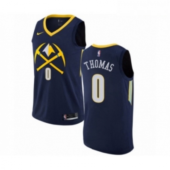 Mens Nike Denver Nuggets 0 Isaiah Thomas Swingman Navy Blue NBA Jersey City Edition Mens Nike Denver Nuggets 0 Isaiah Thomas Swingman Navy Blue NBA Jersey City Edition