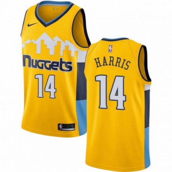 Mens Nike Denver Nuggets 14 Gary Harris Authentic Gold Alternate NBA Jersey Statement Edition Mens Nike Denver Nuggets 14 Gary Harris Authentic Gold Alternate NBA Jersey Statement Edition
