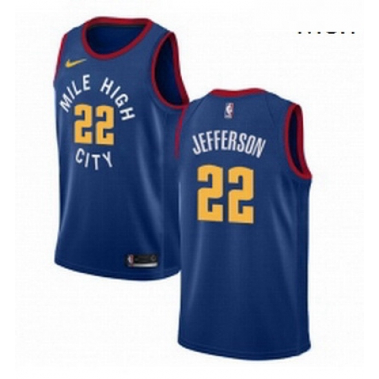 Mens Nike Denver Nuggets 22 Richard Jefferson Swingman Light Blue Alternate NBA Jersey Statement Edition Mens Nike Denver Nuggets 22 Richard Jefferson Swingman Light Blue Alternate NBA Jersey Statement Edition