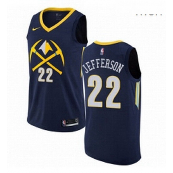 Mens Nike Denver Nuggets 22 Richard Jefferson Swingman Navy Blue NBA Jersey City Edition Mens Nike Denver Nuggets 22 Richard Jefferson Swingman Navy Blue NBA Jersey City Edition