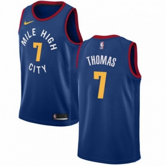 Mens Nike Denver Nuggets 7 Isaiah Thomas Swingman Light Blue NBA Jersey Statement Edition Mens Nike Denver Nuggets 7 Isaiah Thomas Swingman Light Blue NBA Jersey Statement Edition