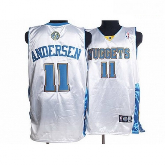 Nuggets 11 Chris Andersen Stitched White NBA Jersey Nuggets 11 Chris Andersen Stitched White NBA Jersey
