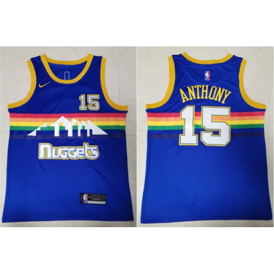 Nuggets 15 Carmelo Anthony Blue Swingman Jersey Nuggets 15 Carmelo Anthony Blue Swingman Jersey